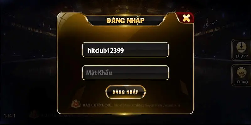 Đăng nhập tại Hitclub 