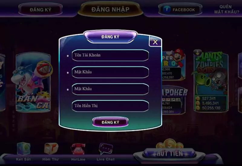 Đăng ký tài khoản chơi game tại 789Club