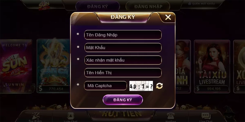 Hướng dẫn cho bet thủ thực hiện đăng ký tại cổng game